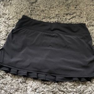 Black Lululemon Tennis Skirt